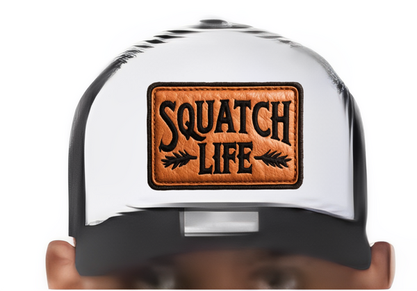 Squatch Life - Trucker Hat Patch - Faux Embroidery