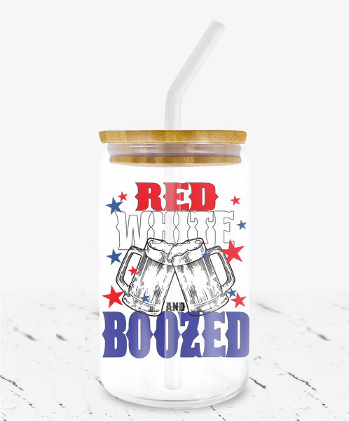 Red White & Boozed -  UV DTF Decals