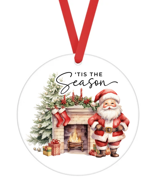 Tis The Season - Christmas Ornament -  UV DTF Decals