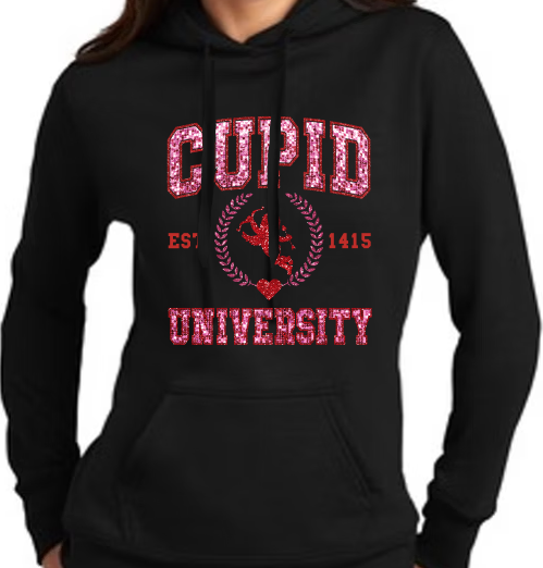 Cupid University - Faux Sequins - DTF Transfer