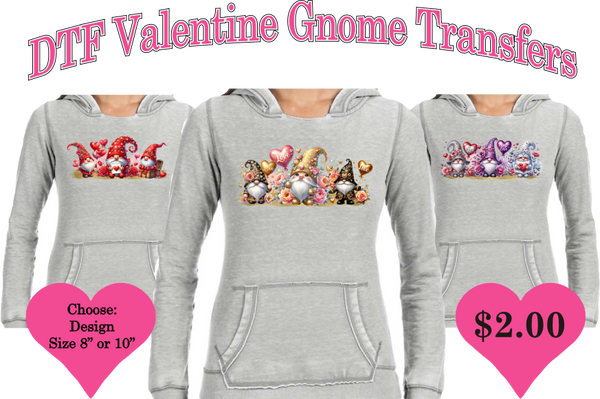 Valentine's Gnomes - DTF Promotion - DTF Transfer