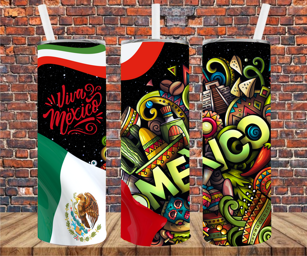 Viva Mexico - Tumbler Wrap - Sublimation Transfers