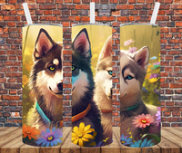 Huskies - Tumbler Wrap Sublimation Transfers