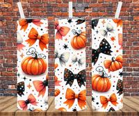 Bows & Pumpkins - Tumbler Wrap - Sublimation Transfers