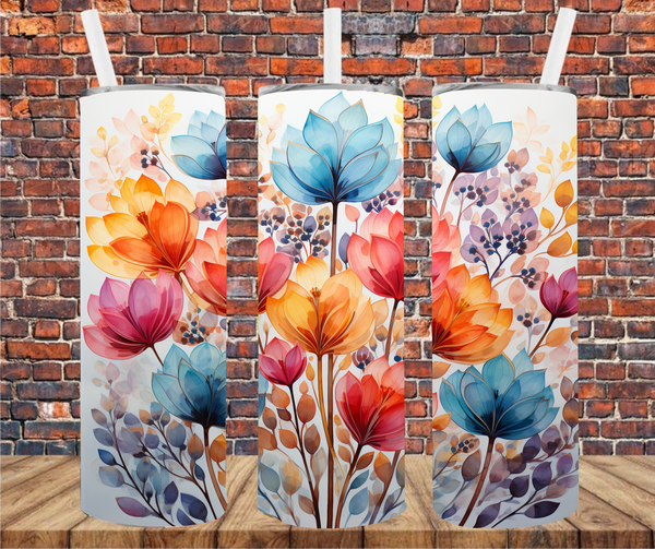 Floral - Tumbler Wrap Sublimation Transfers