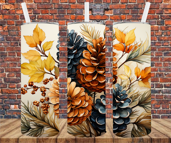 Pinecones - Tumbler Wrap Sublimation Transfers