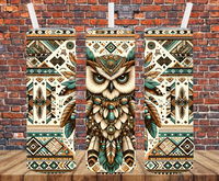 Boho Owl - Tumbler Wrap - Sublimation Transfers