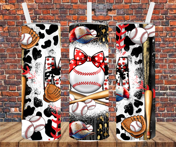 Baseball Mom- Tumbler Wrap - Sublimation Transfers