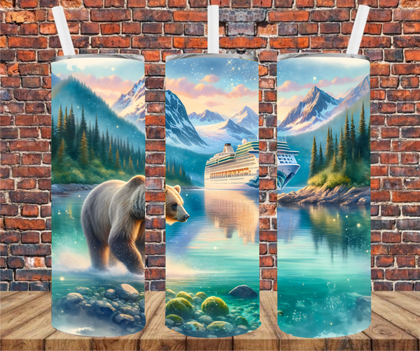 Alaskan Cruise - Tumbler Wrap - Sublimation Transfer