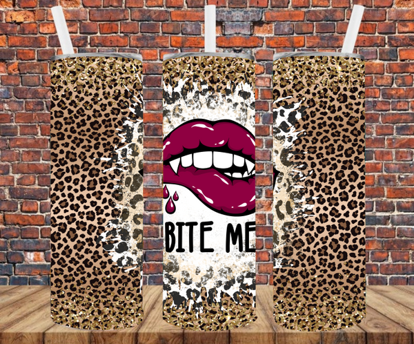 Bite Me - Tumbler Wrap - Sublimation Transfers