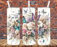 Floral - Tumbler Wrap - Sublimation Transfers