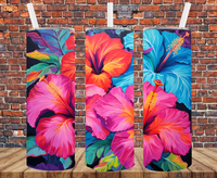 Summer Floral - Tumbler Wrap - Sublimation Transfers