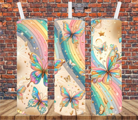 Butterflies - Tumbler Wrap - Sublimation Transfers