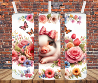 Country Pig - Tumbler Wrap - Sublimation Transfers