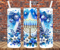 Hanukkah - Tumbler Wrap - Sublimation Transfer