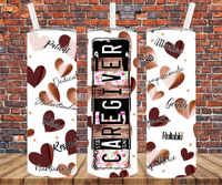 Caregiver - Tumbler Wrap - Sublimation Transfers