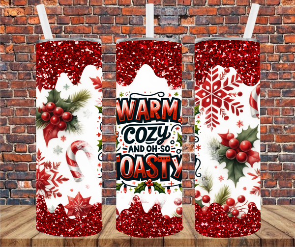 Warm Cozy & Toasty - Tumbler Wrap - Sublimation Transfers