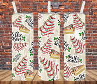 Tis The Season Snack Cakes - Tumbler Wrap Sublimation Transfers