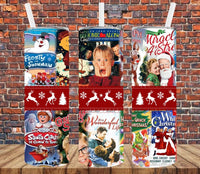 Classic Christmas Movies - Tumbler Wrap Sublimation Transfers