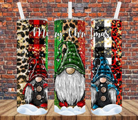 Christmas Gnomes - Tumbler Wrap Sublimation Transfers