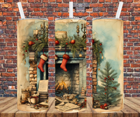 Vintage Christmas - Tumbler Wrap - Sublimation Transfers