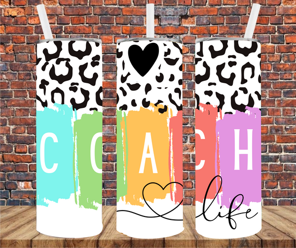 Coach Life - Tumbler Wrap - Sublimation Transfers