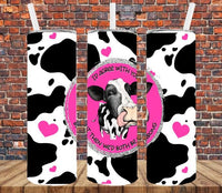 Cow Design - Tumbler Wrap Sublimation Transfers