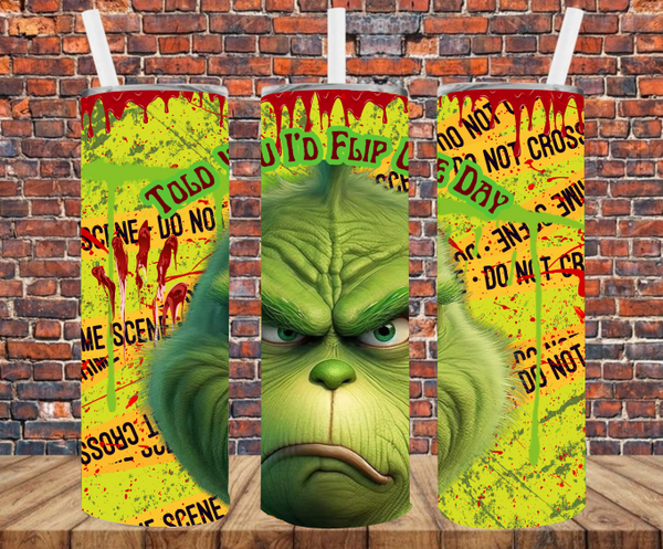 Christmas Green Man - Tumbler Wrap - Sublimation Transfers