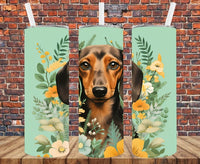 Cute Dachshund - Tumbler Wrap - Sublimation Transfers