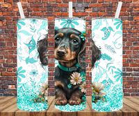 Dachshund Puppy - Tumbler Wrap - Sublimation Transfers