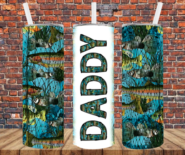 Daddy Fishing - Tumbler Wrap Sublimation Transfers