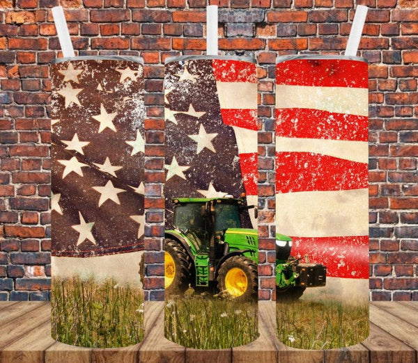 Farming Tractor - Tumbler Wrap Sublimation Transfers