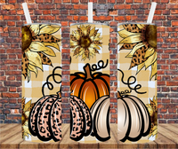 Doodle Pumpkins - Tumbler Wrap - Sublimation Transfers