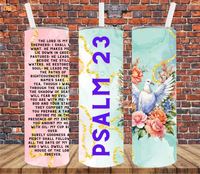 Psalms 23 - Tumbler Wrap - Sublimation Transfers