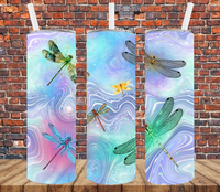 Dragonflies - Tumbler Wrap Sublimation Transfers