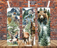 Hunting & Outdoors - Tumbler Wrap - Sublimation Transfers