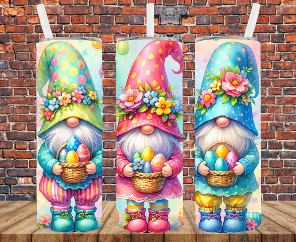 Easter Gnomes - Tumbler Wrap - Sublimation Transfers