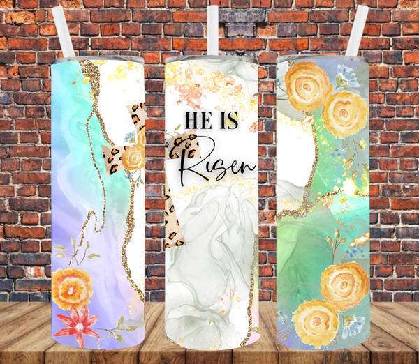 He is Risen - Tumbler Wrap Sublimation Transfers