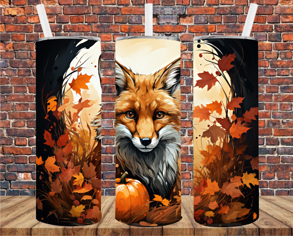 Fall Fox - Tumbler Wrap - Sublimation Transfers