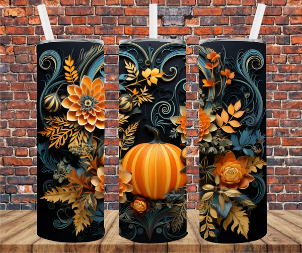 Fall Pumpkins - Tumbler Wrap Sublimation Transfers