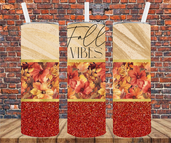 Fall Vibes - Tumbler Wrap Sublimation Transfers