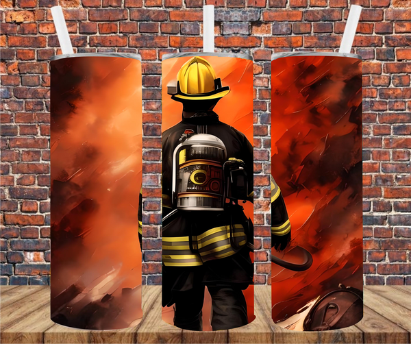 Firefighter - Tumbler Wrap - Sublimation Transfers