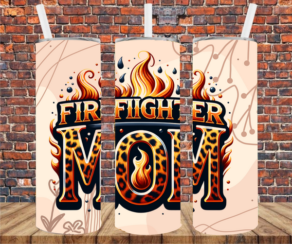 Firefighter Mom - Tumbler Wrap Sublimation Transfers