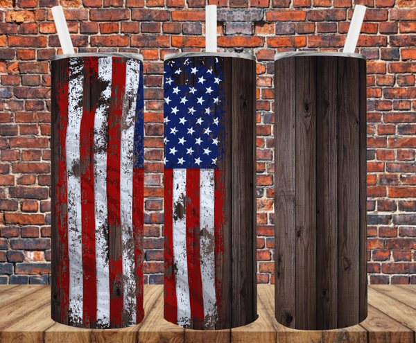 American Flag - Tumbler Wrap - Sublimation Transfers