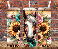 Country Horse - Tumbler Wrap - Sublimation Transfers