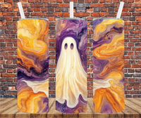 Alcohol Ink Ghost - Tumbler Wrap Sublimation Transfers