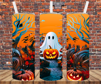 Halloween Ghost - Tumbler Wrap - Sublimation Transfers