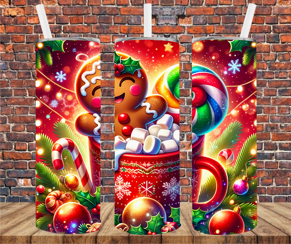 Adorable Gingerbread - Tumbler Wrap - Sublimation Transfers