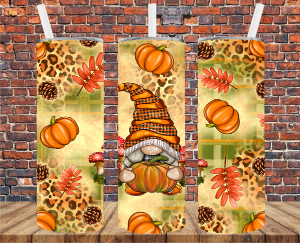 Fall Gnome - Tumbler Wrap - Sublimation Transfers