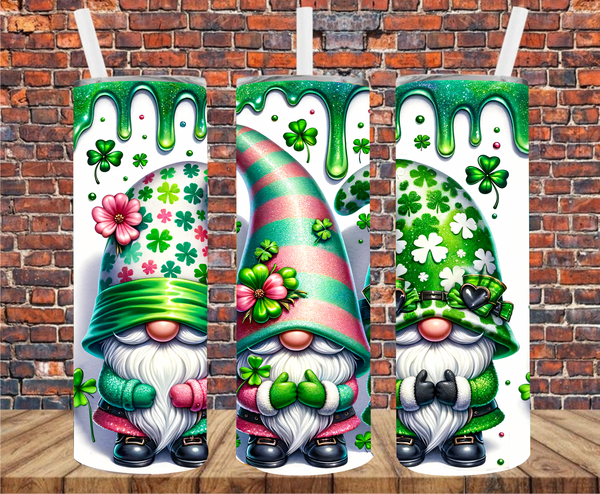 St. Patrick's Gnomes - Tumbler Wrap - Sublimation Transfers